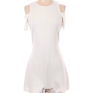 Zara White Romper With Off The Shoulder S